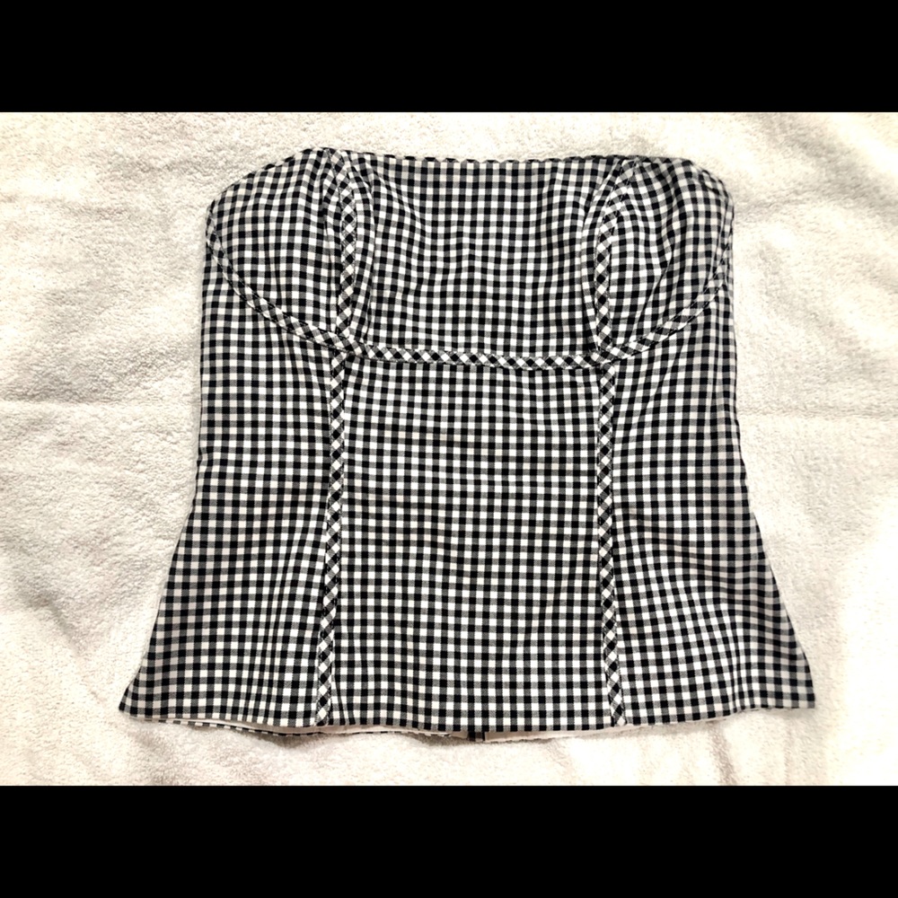 Strapless bustier